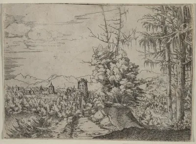 Landscape With Two Pines