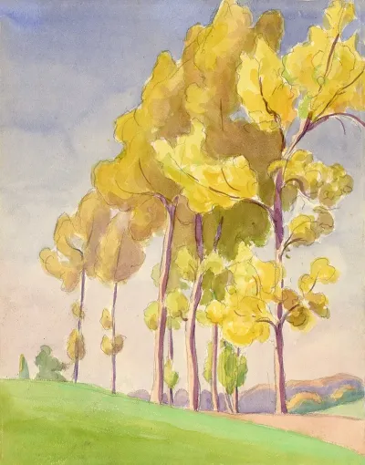 Landschap In Aquarel 4