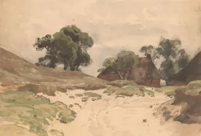 Landschap Met Boerderij