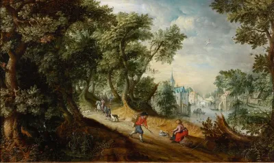 Landschap Met Rivier