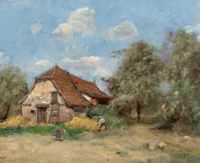Le Faucheur Pres De La Ferme