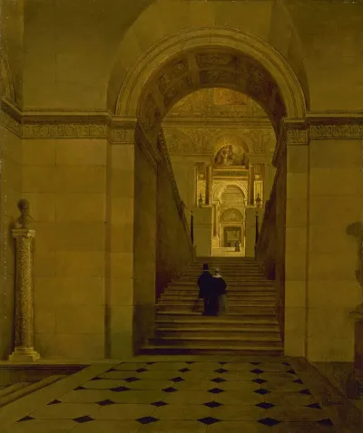 Le Grand Escalier Du Louvre