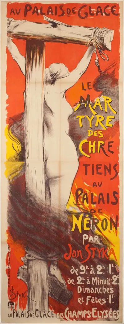 Le Mar Tyre Des Chre Tiens Au Palais De Neron Par Jan Styka
