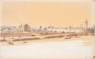 Le Palais Des Tuileries Rue Saint Nicaise Porte Neuve Et Porte Saint Honore En 1585