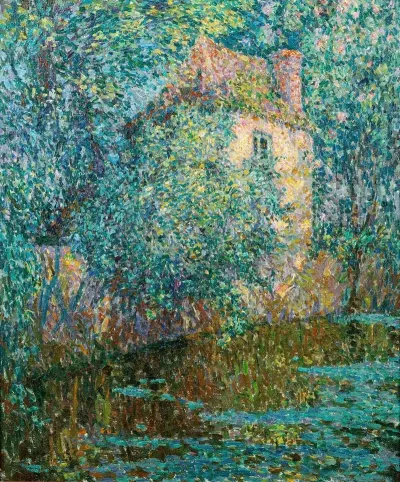 Le Pavillon Dans Les Feuilles Composition