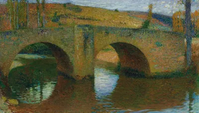 Le Pont De Labastide Du Vert Un Jour De Printemps Ciel Couvert