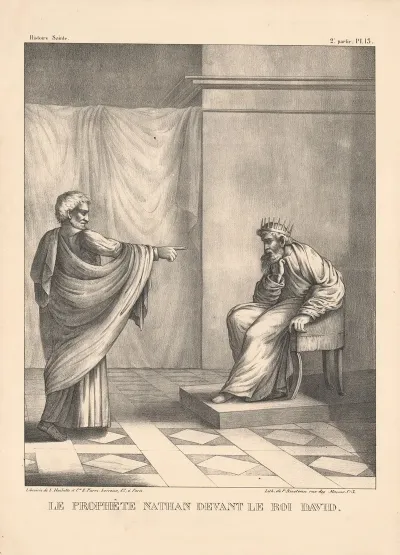 Le Prophete Nathan Devant Le Roi David