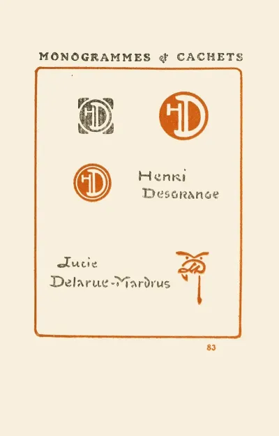 Le Second Livre Des Monogrammes Marques Cachets Et Es Libris Pl 81