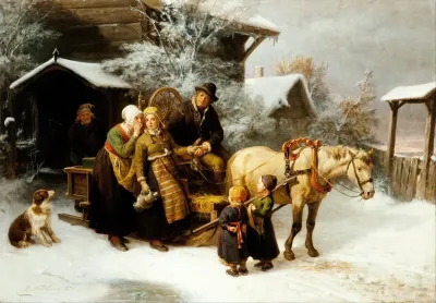 Leaving Home Dalecarlian Scene