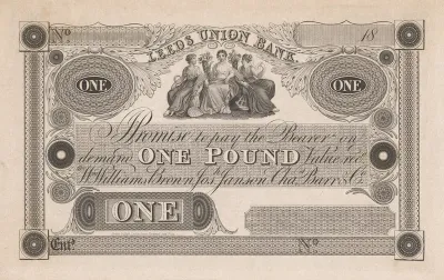 Leeds Union Bank One Pound Note