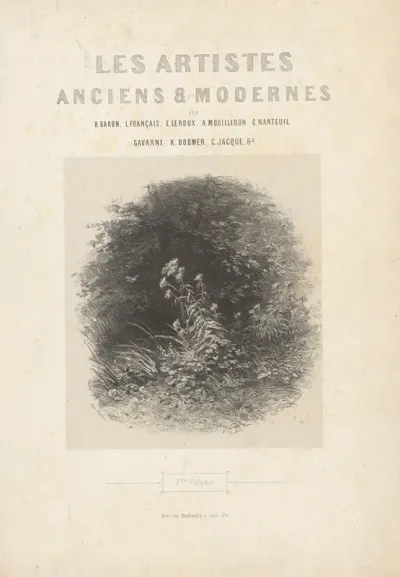 Les Artistes Anciens Et Modernes Title Page