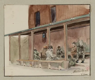 Les Asiles De Nuit Lasile Du Quai De Valmy N107 Le Hangar Ou Lon Attend Louverture De Lasile
