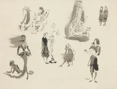 Les Bonnes Maquette De Costume Planche Lit Esquisses De Costumes