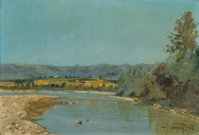 Les Bords De La Durance A Puyvert