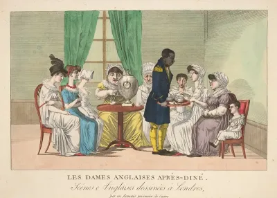 Les Dames Anglaises Apres Dinethe English Ladies After Dinner