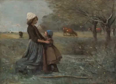 Les Deux Soeurs Dans La Prairie