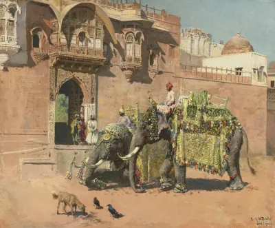 Les Elephants Du Rajah De Jodhpore