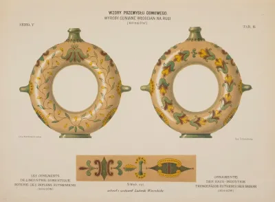 Les Ornements De Lindustrie Domestique Poterie Des Paysans Rutheniens Pl 07