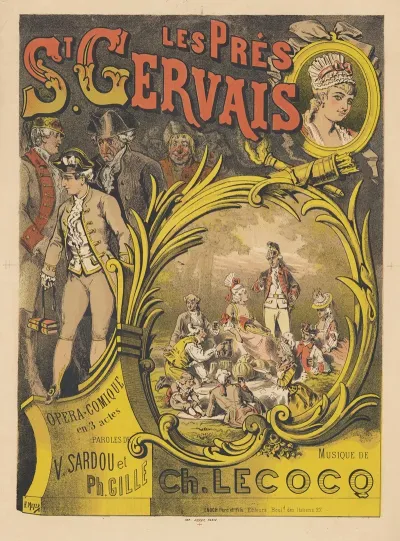 Les Pres St Gervais Opera Comique En 3 Actes Paroles De V Sardou Et Ph Gille Musique De Lecocq