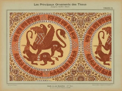 Les Principaux Ornaments Des Tissus Jusquau Xixme Siecle Pl 08