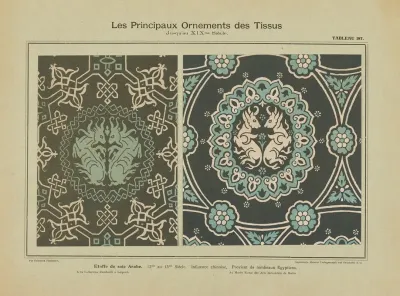 Les Principaux Ornaments Des Tissus Jusquau Xixme Siecle Pl 25