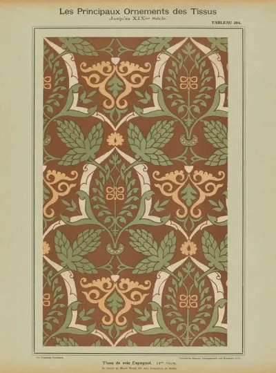 Les Principaux Ornaments Des Tissus Jusquau Xixme Siecle Pl 42