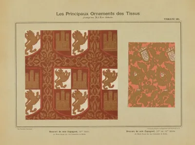 Les Principaux Ornaments Des Tissus Jusquau Xixme Siecle Pl 43