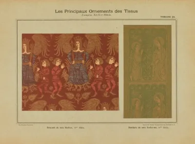 Les Principaux Ornaments Des Tissus Jusquau Xixme Siecle Pl 49