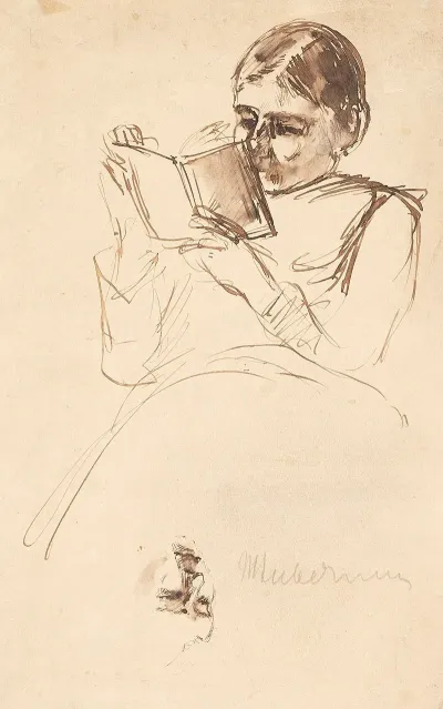 Lesende Frau Martha Liebermann Geb Marckwald