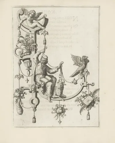 Letter L With The Evangelist Luke