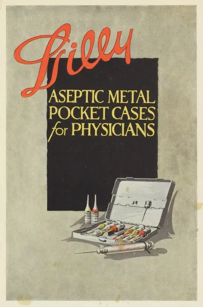Lilly Aseptic Metal Pocket Cases For Physicians