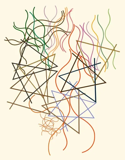 Linien Geometrisch Und Gewellt