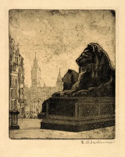 Lions In A London Square