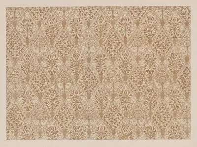 Lithografiertes Papier Als Vorsatz Zu Einem Buch Von Joseph Alberdingk Thijm