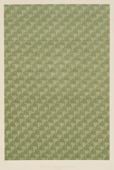 Lithografiertes Papier Florales Flachenmuster 3