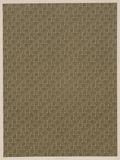 Lithografiertes Papier Florales Flachenmuster 7