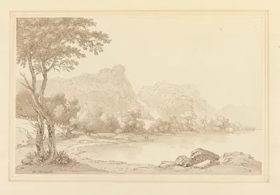 Lodore Rocks Falls Cottage Distant
