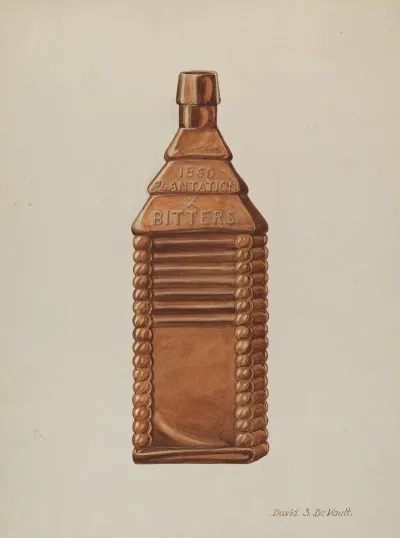 Log Cabin Flask