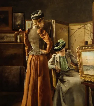 Looking At A Painting