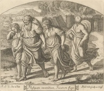 Lot And His Family After Raphael