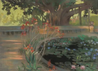 Lotuses In A Park In Palermo