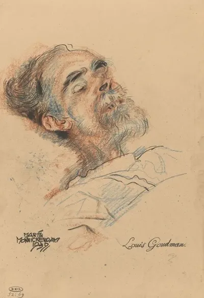 Louis Goudman Op Zijn Doodsbed