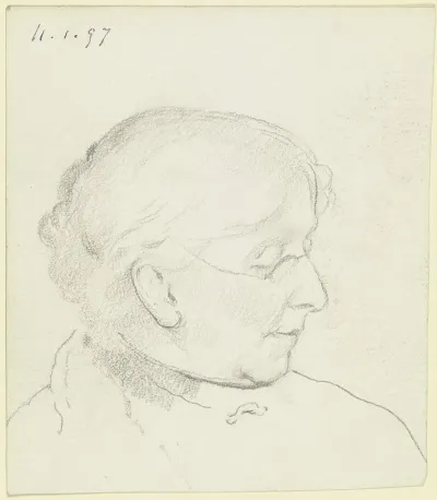 Luise Scholderer Im Profil Nach Rechts