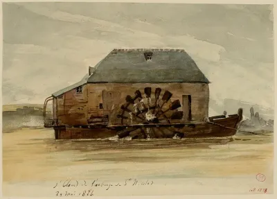 Machine A Eau A Saint Cloud Auberge Saint Nicolas En 1824