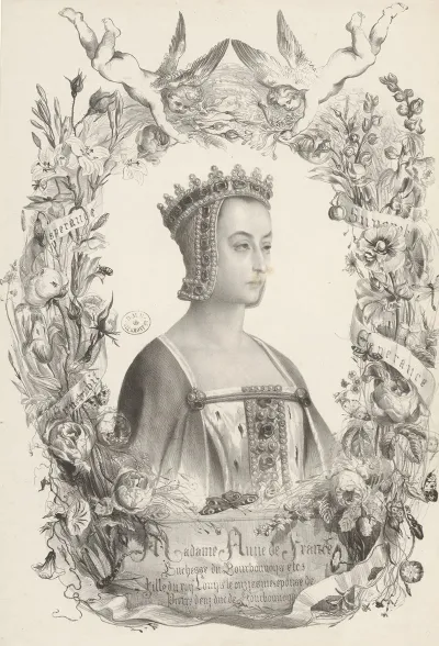 Madame Anne De France Duchesse De Bourbonnoys