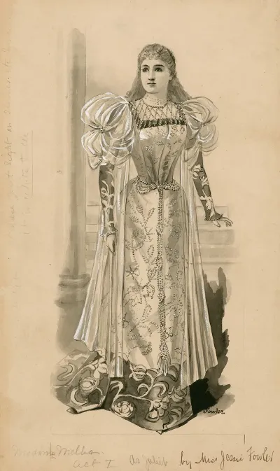 Madame Melba As Juliet Act I