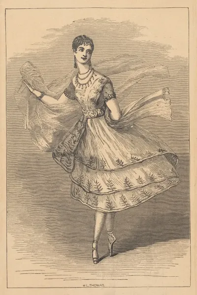 Mademoiselle Taglioni As La Bayadere
