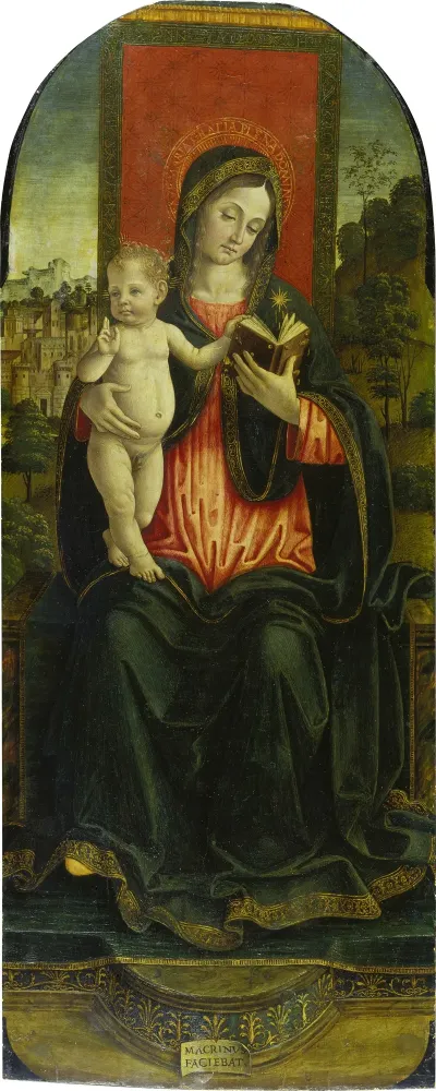 Madonna And Child Enthronend