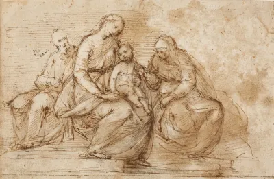 Madonna Mit Kind Und Den Heiligen Anna Und Joseph