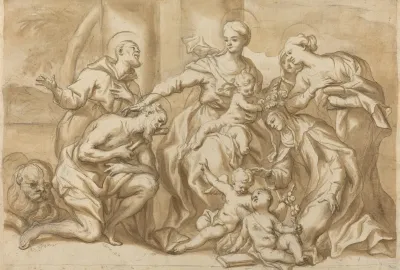 Madonna Surrounded By Saints